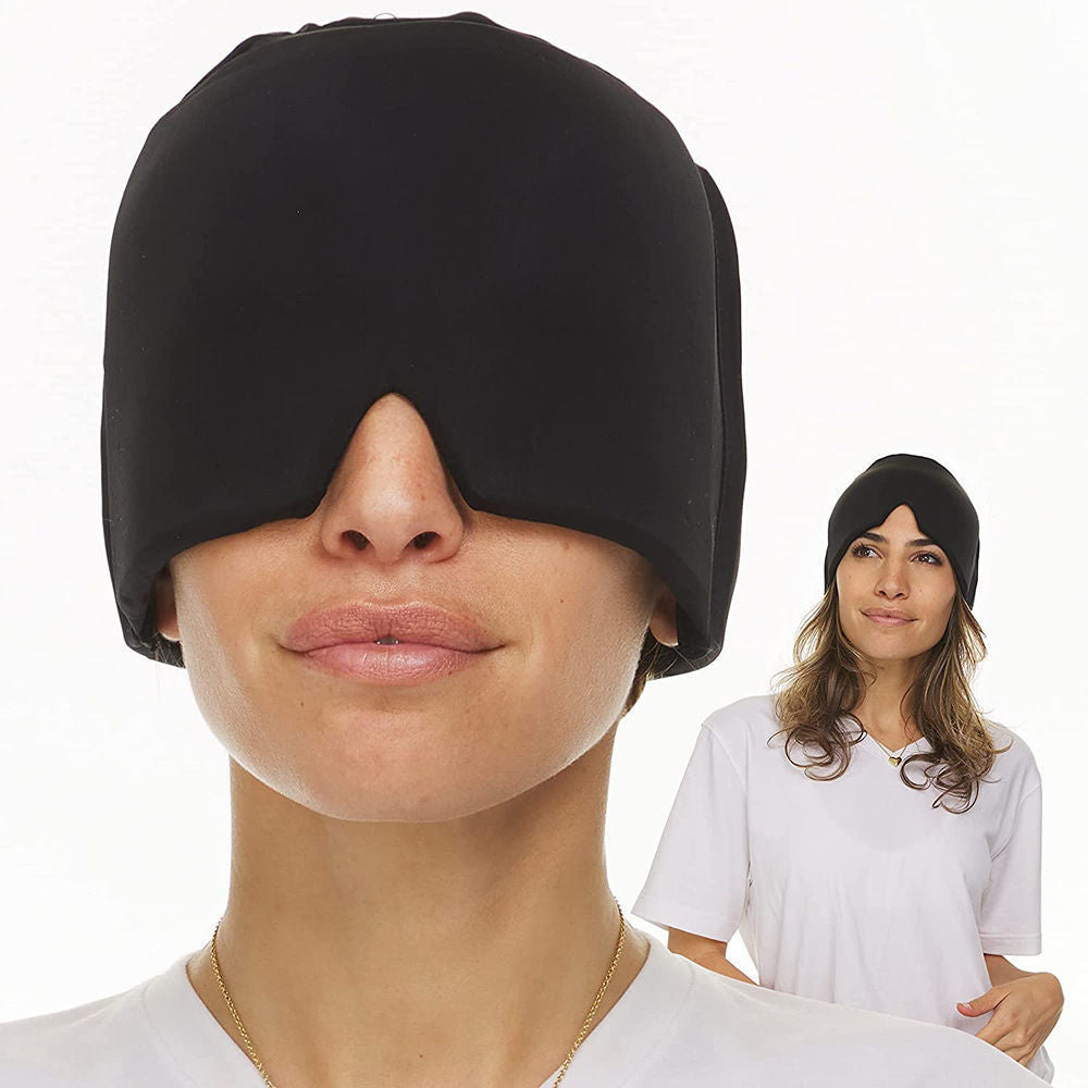 Migraine Relief Cap, Soothing Headache Ice Face Mask Products, Hot and Cold Therapy.