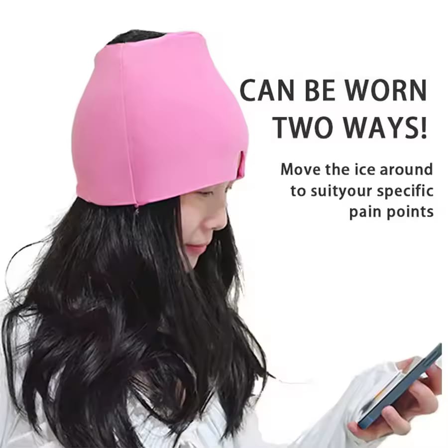 Migraine Relief Cap, Soothing Headache Ice Face Mask Products, Hot and Cold Therapy.